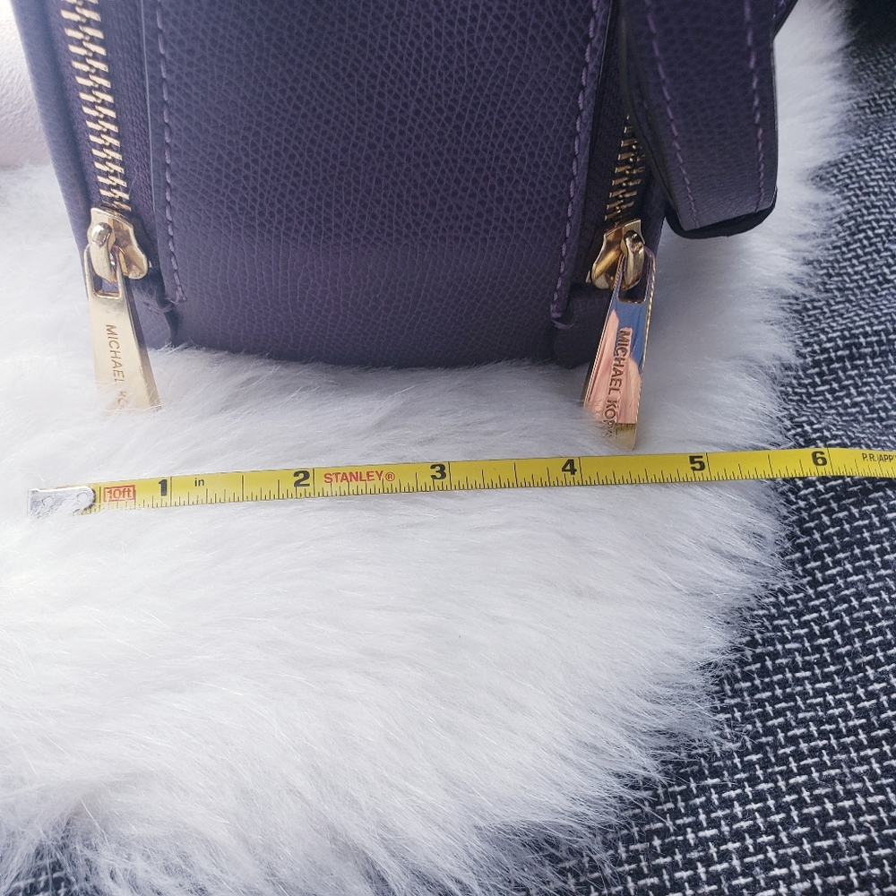 Michael Kors Purple Satchel Leather Bag - Picture 6 of 12